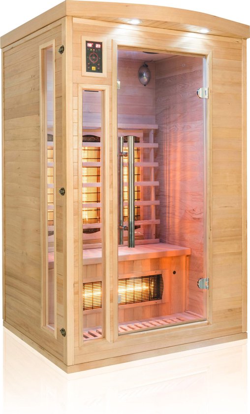 Sauna – – Infrarood sauna – 2 Persoons 190x120x105cm | bol.com