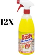 Dasty 12 stuks - Ontvetter - Dasty ontvetter - Dasty badkamer - Dasty vlekkenverwijderaar - Dasty Allesreiniger - Dasty schoonmaak - Spray - Classic - 1 Liter - Dasty 5 Liter - Rui