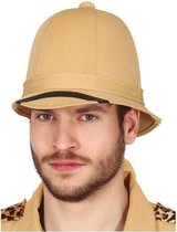 Fiestas Guirca Helm Britse Soldaat Polyester Lichtbruin