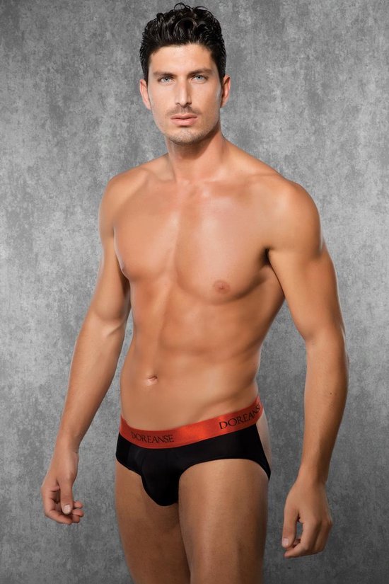 Heren Jockstrap - Zwart/Rood