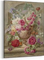 Schilderij - Vaas met bloemen — 70x100 cm