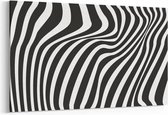 Schilderij - Zebra — 90x60 cm