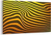 Schilderij - Gele zebra — 100x70 cm