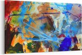 Schilderij - Art abstract palette — 90x60 cm