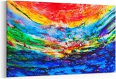 Schilderij - Abstracte kleuren 2 — 90x60 cm