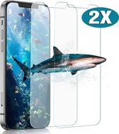 Screenprotector geschikt voor iPhone 12 Mini Screenprotector 2X - Tempered Glass - Case friendly screen protector - 2PACK voordeelpack - EPICMOBILE