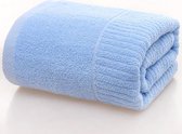 Blauwe Cotton Home hotel handdoek (1 stuk)