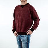 Suede Sweater Bordeaux Giuliano Uomo Maat XL