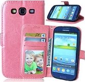 Samsung S3 Hoesje Wallet Case Roze