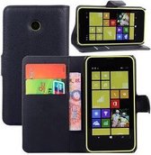 Nokia Lumia 635 630 Hoesje Wallet Case Zwart