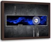 Foto in frame Blauw in kader, 120x80cm, Premium print