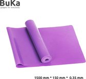 Weerstandsband | Fysio Fitness Yoga | Brede Banden | 150cm | Paars