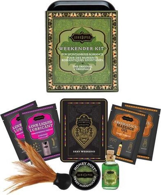 Foto: Kamasutra weekender kit reisset kamasutra diverse kleuren massage olie