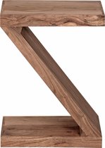 Table d'appoint - Table basse - Handgemaakt - Forme Z - Bois - Marron - 44x30x59 cm