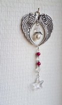 Engelen hanger stars - Raamhanger kristal