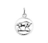Robimex Collection Hanger Sterrenbeeld Stier 16 mm - Zilver