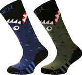 SINNER Boys Ski Socks Croc Double Pack Wintersportsokken Kids - Maat 27-30