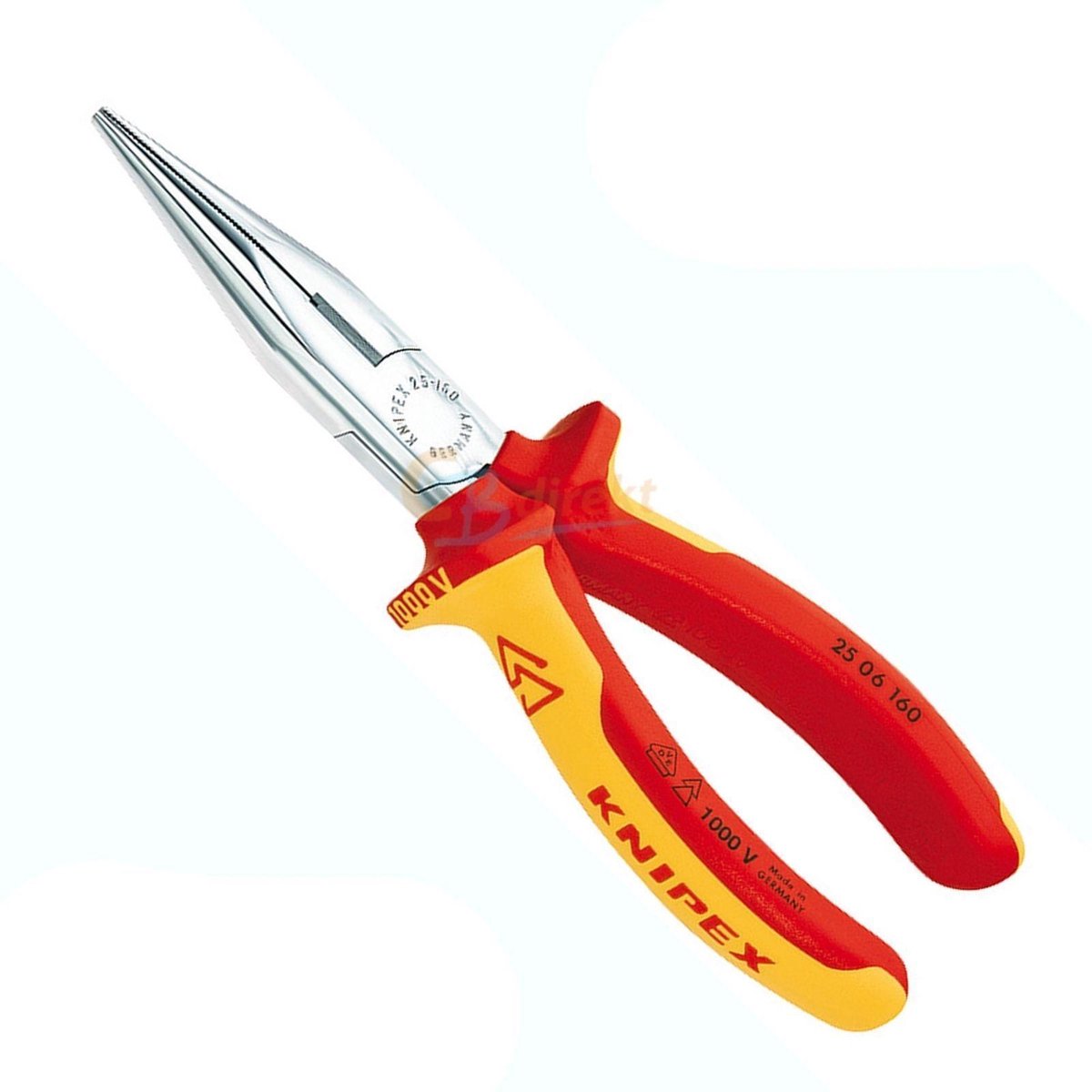 Knipex Pince à becs longs chromée, avec gaines b…