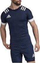 adidas Sportshirt - Maat M  - Mannen - navy,wit