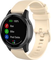 Bandje Voor Samsung Galaxy Watch Sport Gesp Band - Khaki (Wit) - Maat: 22mm - Horlogebandje, Armband