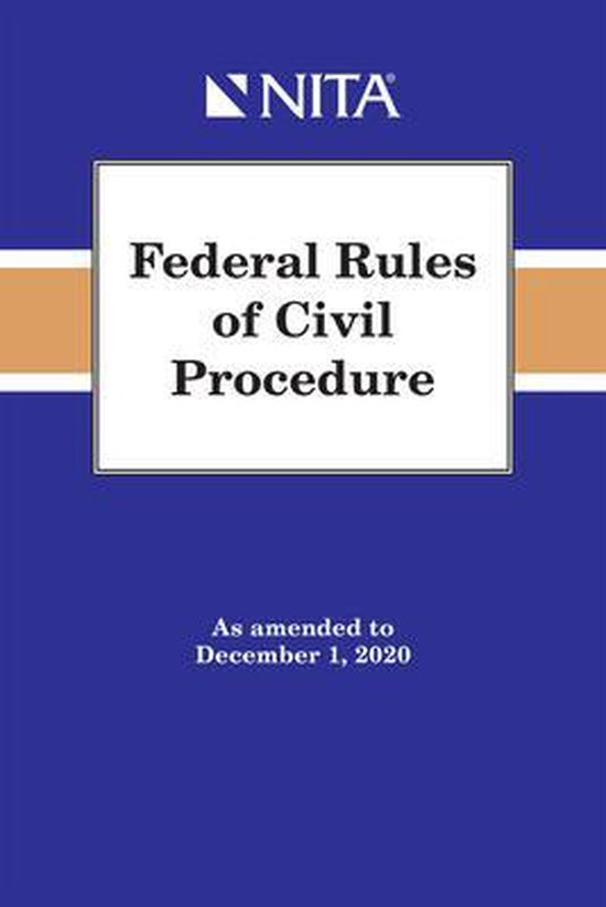 Federal Rules of Civil Procedure 9781601568588 Nita Boeken