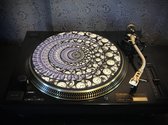 TIME TRAVELER 3 Felt Zoetrope Turntable Slipmat 12" - Premium slip mat – Platenspeler - for Vinyl LP Record Player - DJing - Audiophile - Original art Design - Psychedelic Art