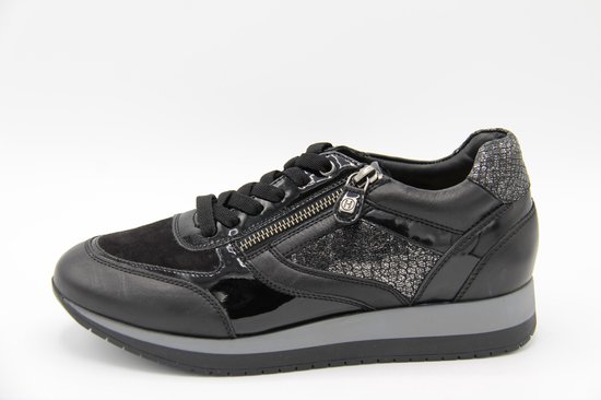 Helioform- 253041 zwarte sneaker met veter en rits -H- maat 42 | bol.com