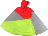 Urban Circus -Voltigeur- Ultra reflecterende en fluorescerende  cape - maat 2 - rood - geel