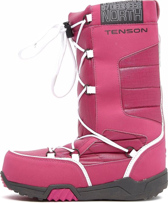 Tenson Alph Mid Plus Snowboots / Sneeuwlaarzen - Roze/Wit Kinderen - Maat  36 | bol.com