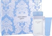 Dolce Gabbana - Light Blue Giftset Eau de toilette 100 ml, Body Cream Light Blue 50 ml en Mini Light Blue Eau de toilette 10 ml