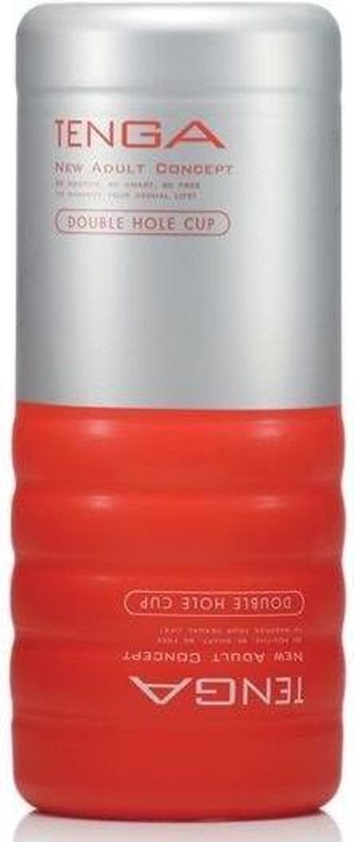 Goedkoopste Tenga - Original Double Hole Cup - Vibrator - Masturbator - Rood