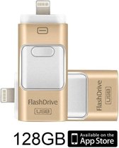 DrPhone Flashdrive 128 GB USB Stick iPhone / iPad / Samsung USB Stick - Micro USB Naar USB Type A - Geheugenstick Data