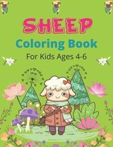 SHEEP Coloring Book For Kids Ages 4-6