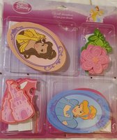Disney Princess - Muurdecoratie - Foam - Set 20 stuks - Inclusief zelfklevende strips