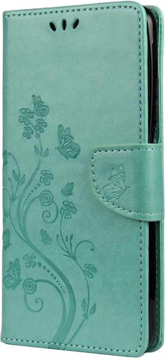 Groene vlinders agenda case hoesje Xiaomi Mi 10T 5G / Mi 10T Pro 5G