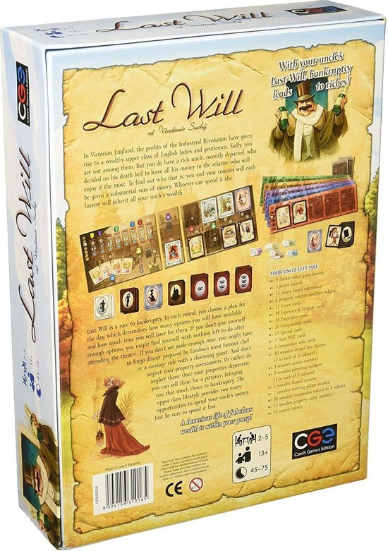 Thumbnail van een extra afbeelding van het spel Czech Games Edition Gezelschapsspel Last Will (en)