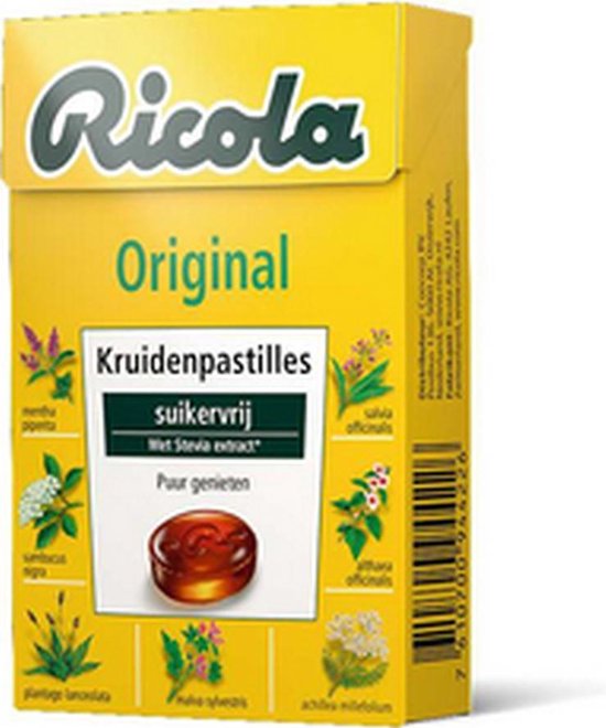 Ricola Original Suikervrij Doos 20 X 50 Stuks 8888