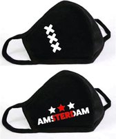 GetGlitterBaby - Mondkapjes / Wasbare Mondmaskers - 020 Logo Amsterdam XXX + AJAX
