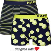 Happy Shorts 2-Pack Boxershorts Heren Citroenen -  XXL
