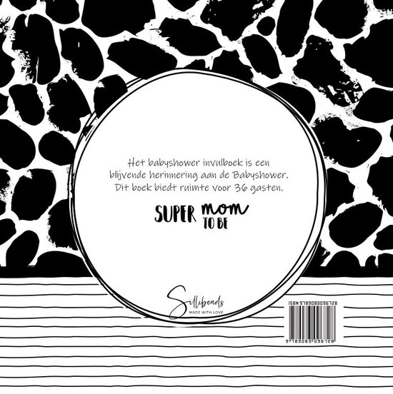 Invulboek SilliBeads - Het Babyshower Invulboek - Hardcover Wire-o (REEKS ZWART/WIT)