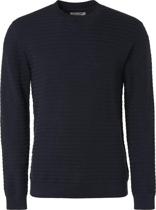 No Excess - Pullover Rib Donkerblauw - Heren - Maat XXL - Modern-fit