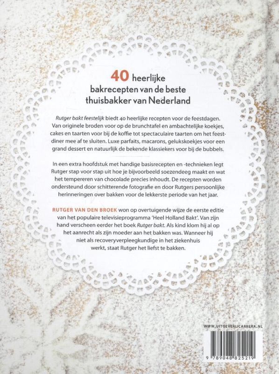 Rutger bakt feestelijk - back cover