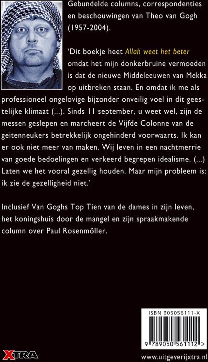 Allah weet het beter - back cover