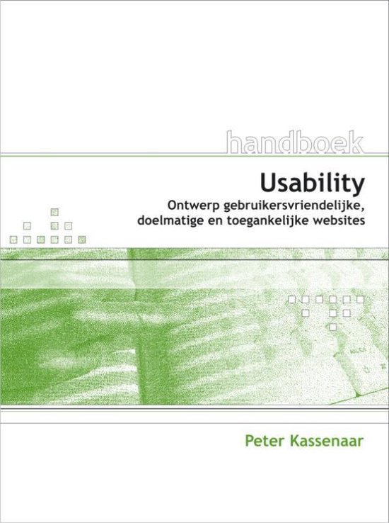 Cover van het boek 'Handboek Usability / druk 1' van Peter Kassenaar