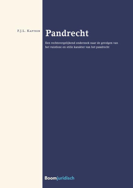 Vrije reeks - Pandrecht - cover