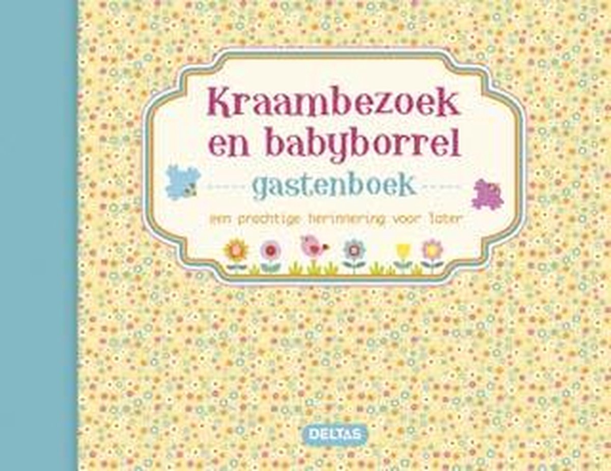 Kraambezoek en babyborrel gastenboek