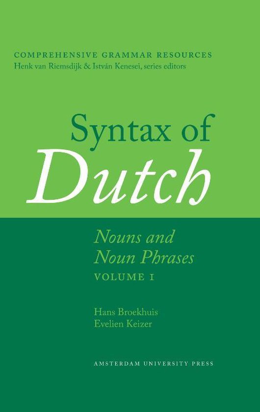 Comprehensive Grammar Resources 1 -  Syntax of Dutch Nouns a ... - cover