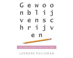 Gewoon blijven schrijven