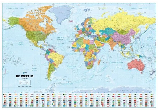 ANWB Wereldkaart plano | bol.com