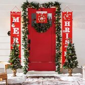 Kerstbanner - deur kerst decoratie - inclusief extra midden gedeelte en bevestigingshaken
